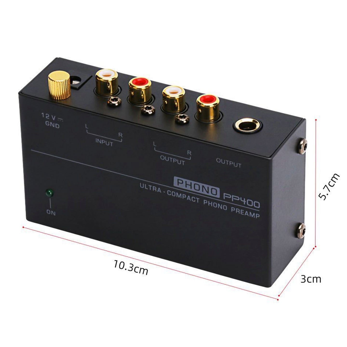 PP400 Ultra-Compact Phono Preamp Preamplifier TRS Interfaces Preamplificador