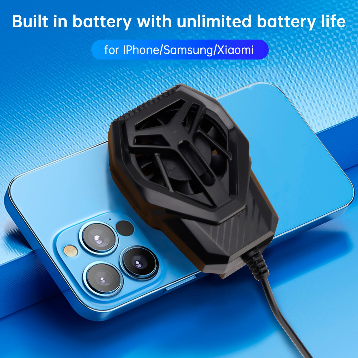 S-01 Mobile Phone Heatsink Back Clip Cooling Radiator for APPLE/Samsung/Xiaomi