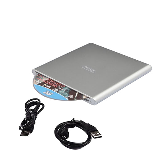 External Blu-Ray BD Burner – USB 3.0 Slim Slot-In DVD RW CD Writer Portable Optical Drive for Laptop & PC