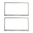 2 Pack W10830274 Freezer Door Gasket for Maytag Refrigerator W10443273 W10294127
