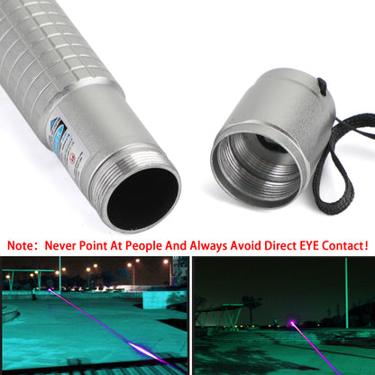 405nm 5mW Rechargeable Blue-Violet Laser Pointer Kit with 18650 Battery & Charger, High Power Pen for Presentations