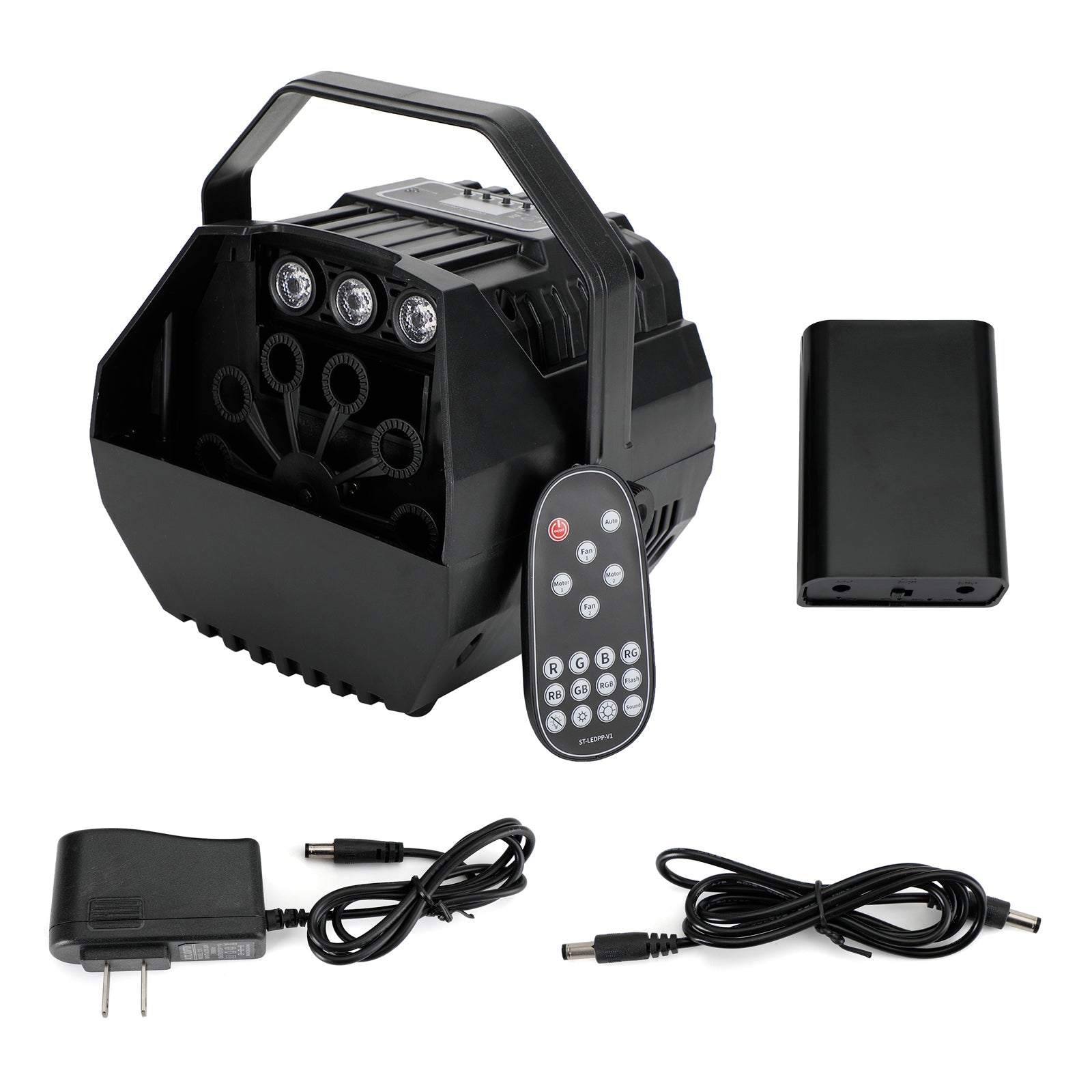 RGB LED Bubble Machine with Remote – Automatic Stage Effect Party Light