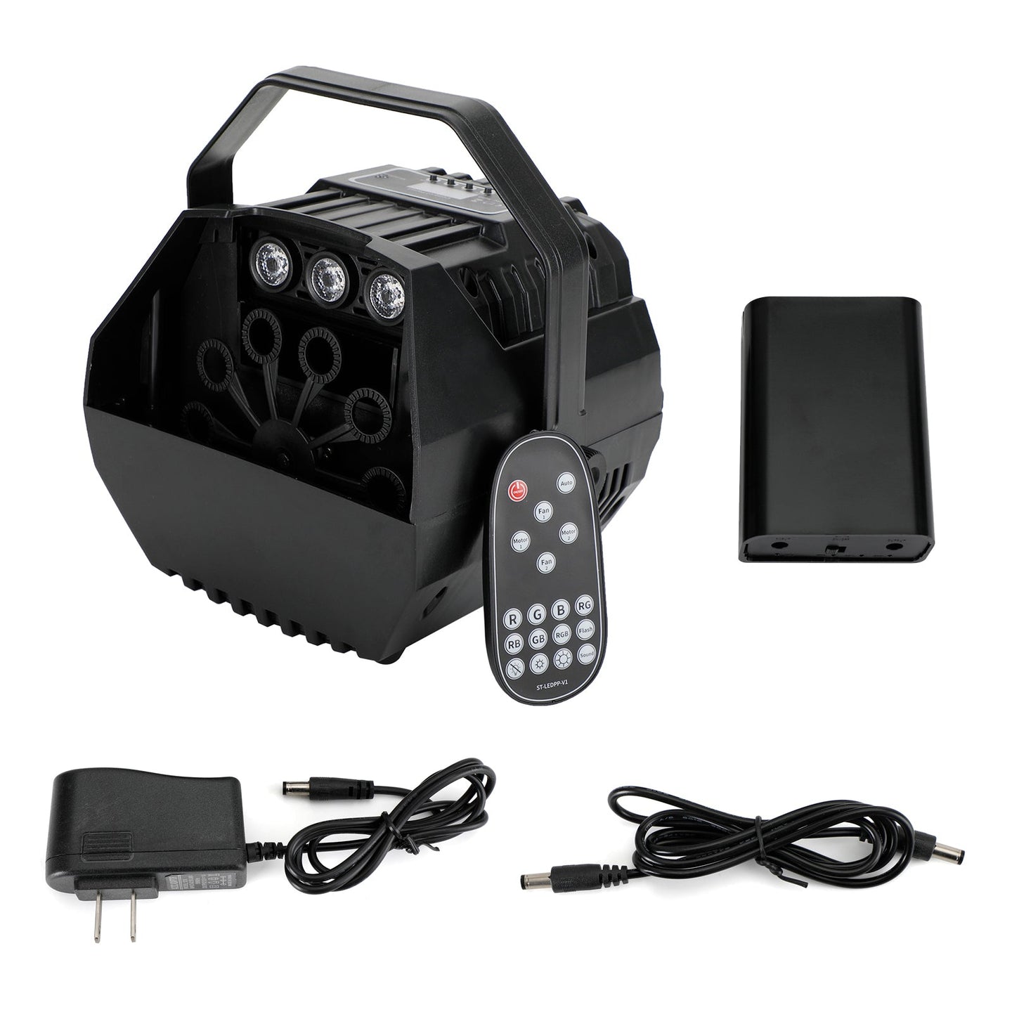RGB LED Bubble Machine with Remote – Automatic Stage Effect Party Light