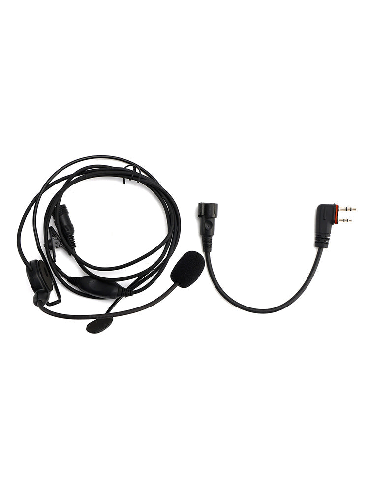 616-C2 Rear-Mounted Tactical Earhook Headset A24 Adapter Cable For A25CE A25N