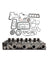 Complete Cylinder Head & Gasket Kit for Kubota V1902 Engine, Fits Bobcat 231, New Holland L555, L553 & More