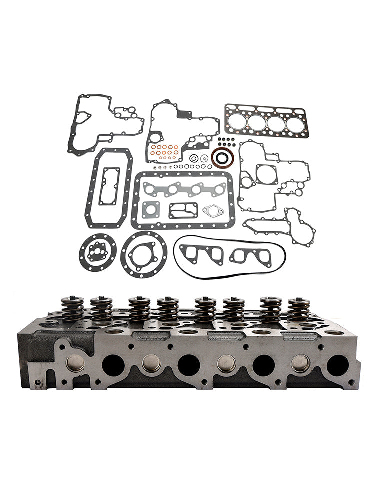 Complete Engine Cylinder Head with Valve Spring & Gasket Kit for Kubota V1902 Engine