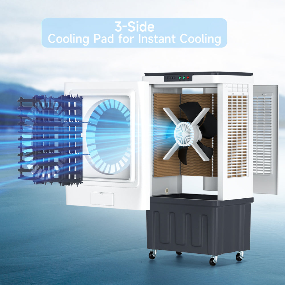 16 Gallon Evaporative Cooler 3000CFM Evaporative Air Cooler