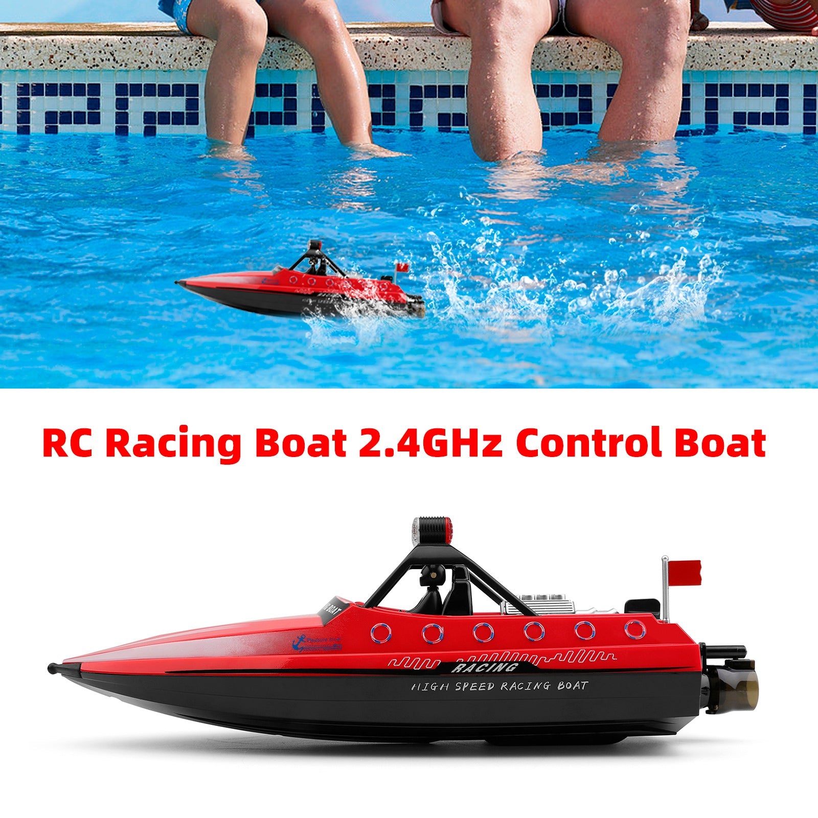 Wltoys WL917 RC Jet Boat RC Racing Boat 2.4GHz Remote Control Boat Toy Red (Copy)