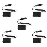 5x Car Charger Battery Eliminator For Yaesu FT-60 VX127 VX160 VX168/170 VXA-220
