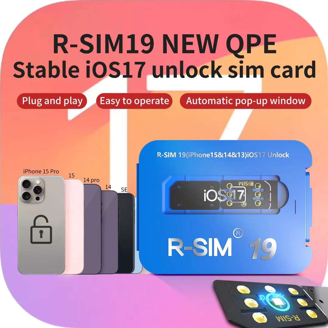 R-SIM 19 NEW QPE Stable IOS17 Unlock SIM Card for iPhone 15 14 Pro MAX 13 Pro 12
