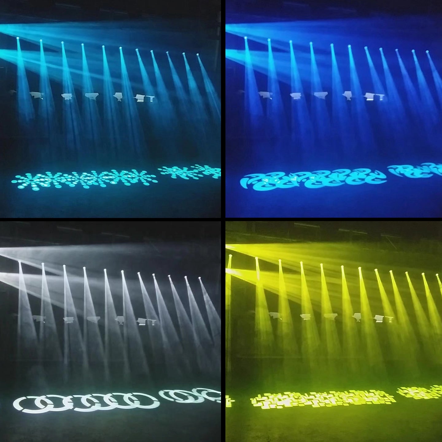 100W LED Moving Head Spot Light with Gobo & Color Wheels (7+7), DMX 10/12CH for DJ Stage Lighting