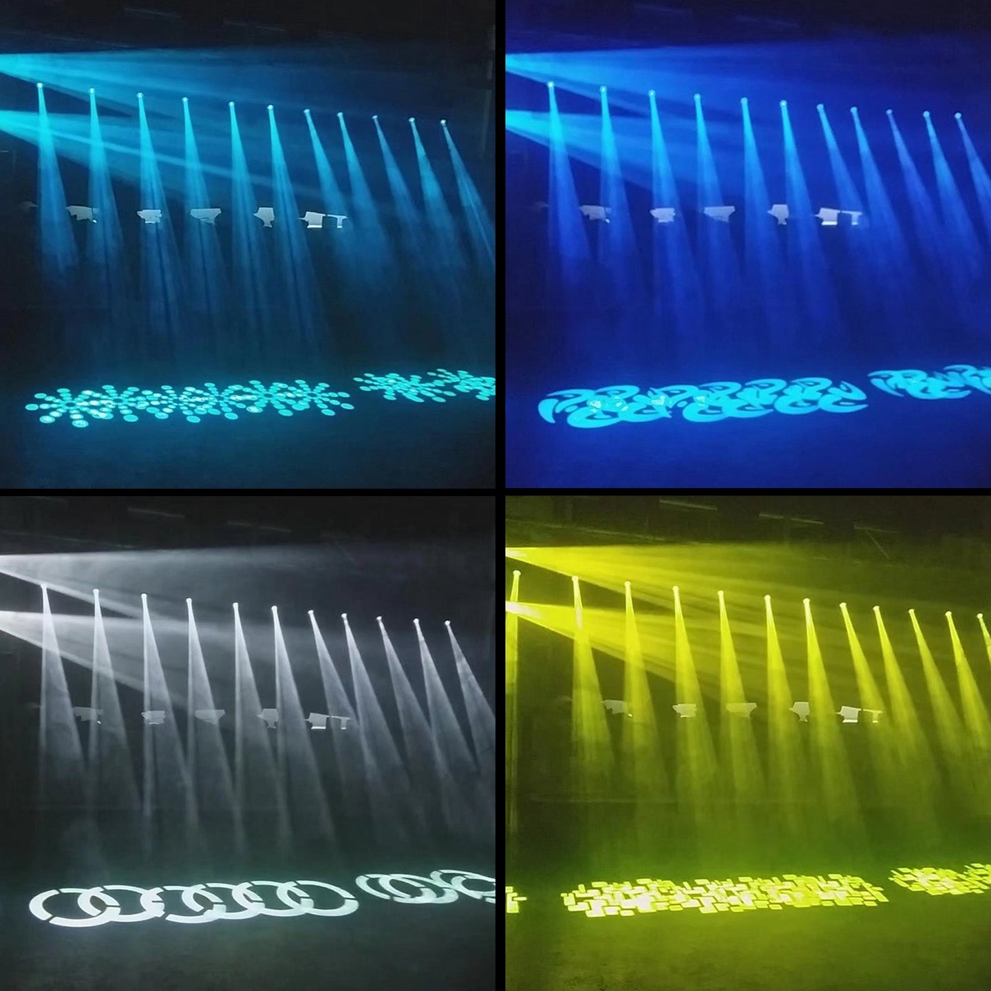 100W LED Moving Head Stage Light – RGBW Beam Spot Gobo DMX512 DJ Disco Party Lighting