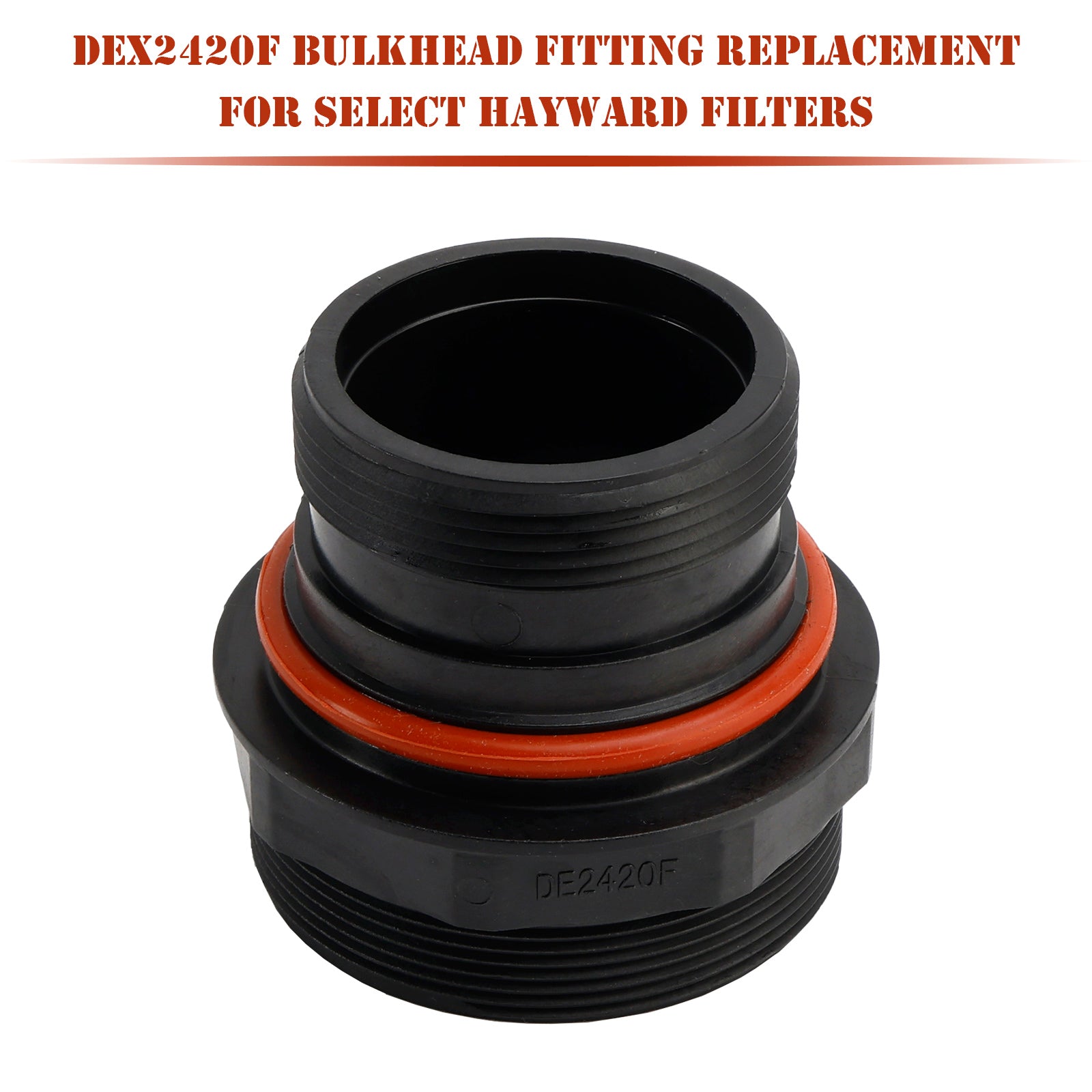 DEX2420F Bulkhead Fitting Replacement for Select Hayward Filters