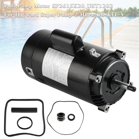 2 HP Pool Pump Motor â€?SP2615X20 UST1202 Replacement for Hayward Super Pump, 115/230V, C-Face Mount