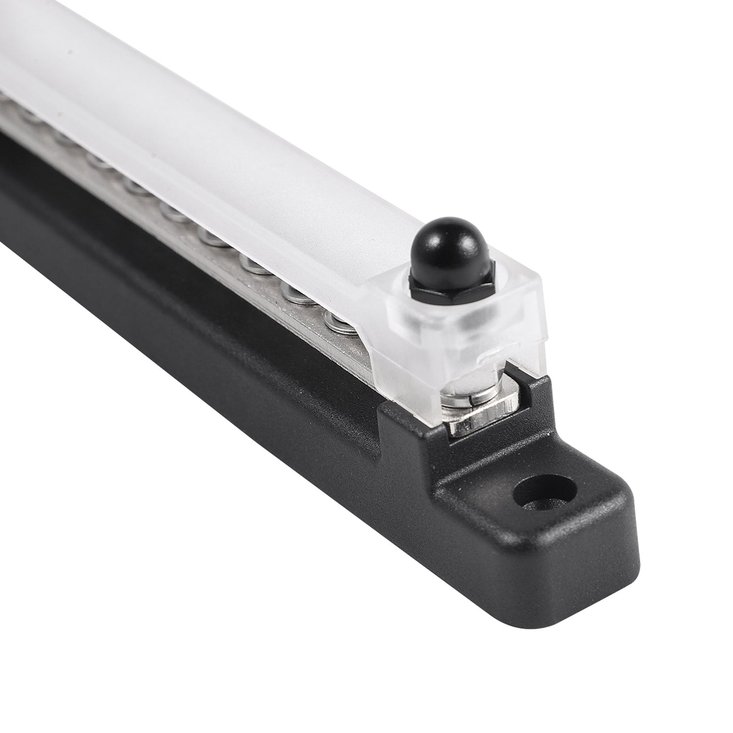 150A 12 Terminal Bus Bar Kit with Cover, Power & Ground Distribution Block for Automotive, Marine, RV & Solar