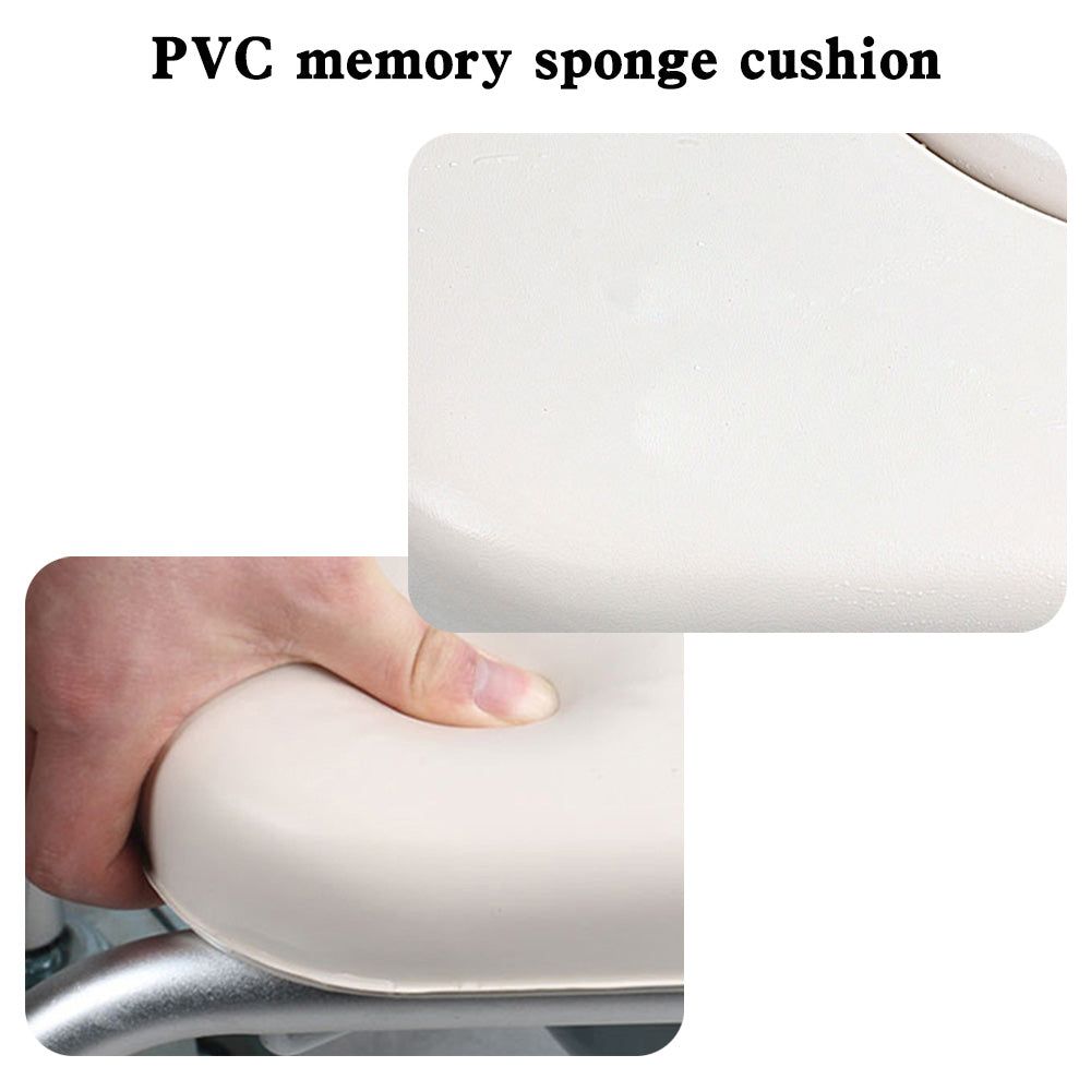 3-in-1 Shower Toilet Wheelchair ¨C Adjustable Commode Chair for Elderly or Patients