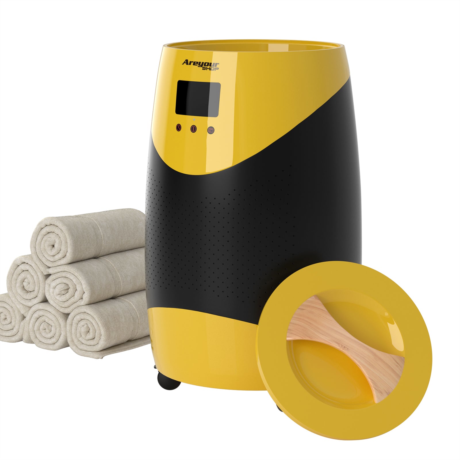 20L Bucket Style Large Towel Warmer Drying Rapid Heat-Up Auto Shut Off Yellow (Copy)