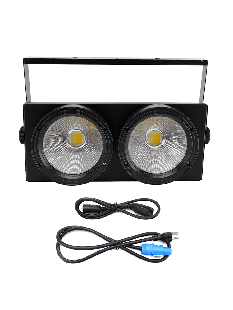 200W COB LED Par Light DMX Stage Lighting Warm Cool White Audience Blinder for DJ Disco Party Event Show