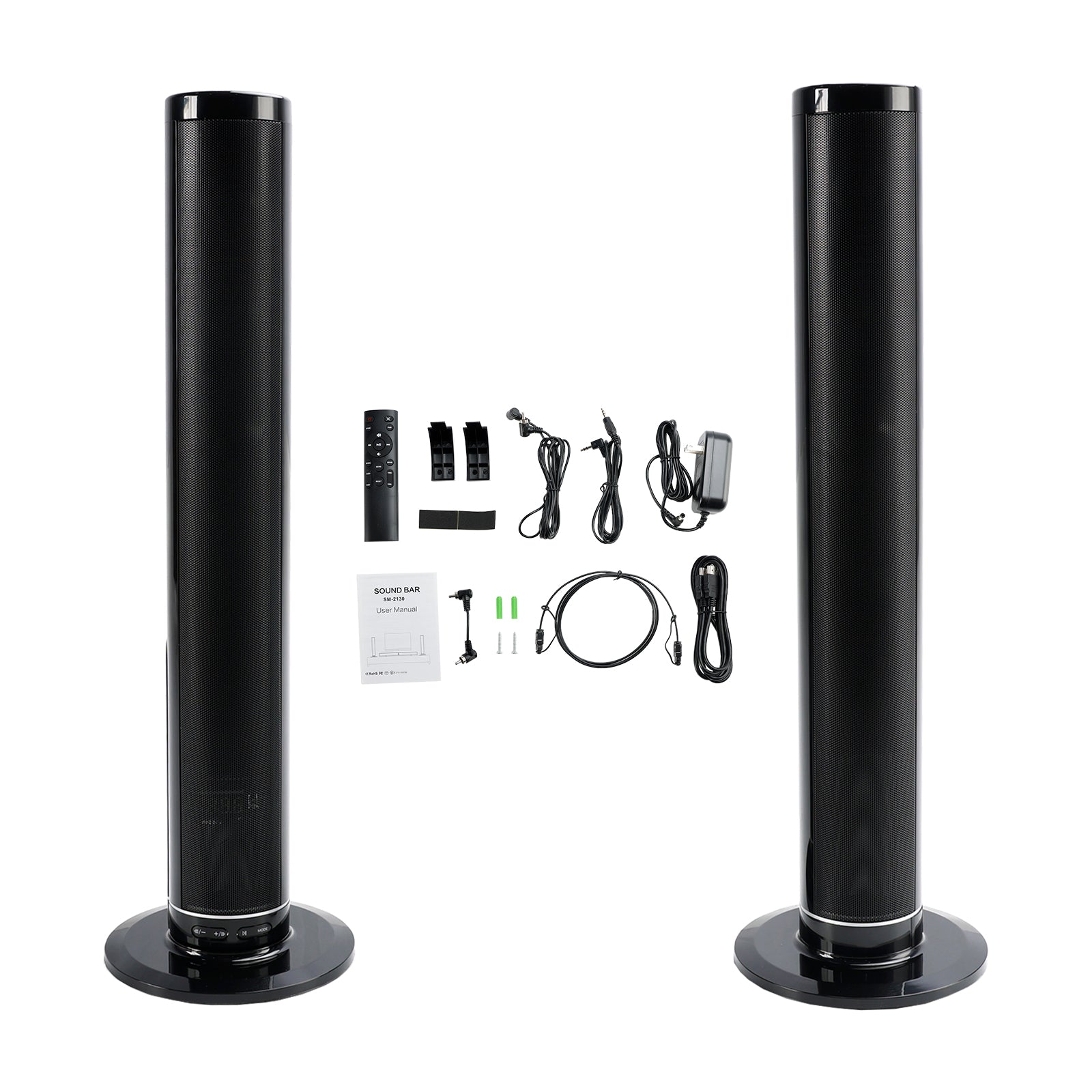 Vtopteng Home Detachable Surround Sound Bar Bluetooth 2 Speaker in 1