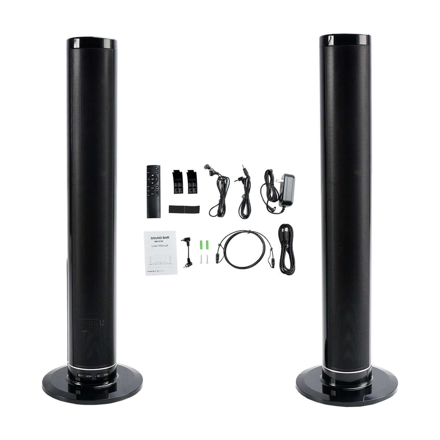 Vtopteng Home Detachable Surround Sound Bar Bluetooth 2 Speaker in 1