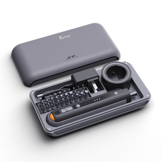 3.6V Electric Screwdriver Set 38-in-1 Multi-Function 220RPM 4N.m Torque Built-in 4pcs LED lighting