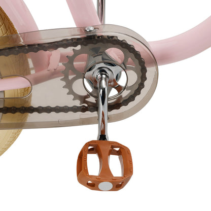 18 inch Kid's Bike Child Pink Ages 7-9 w/ Basket Boys Girls (Copy)