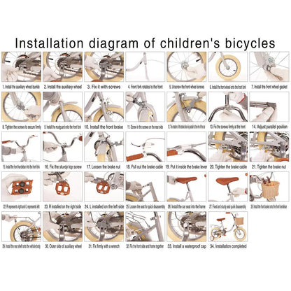 18 inch Kid's Bike Child Pink Ages 7-9 w/ Basket Boys Girls (Copy)