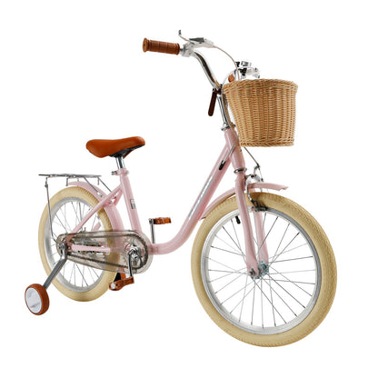 18 inch Kid's Bike Child Pink Ages 7-9 w/ Basket Boys Girls (Copy)