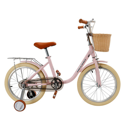 18 inch Kid's Bike Child Pink Ages 7-9 w/ Basket Boys Girls (Copy)