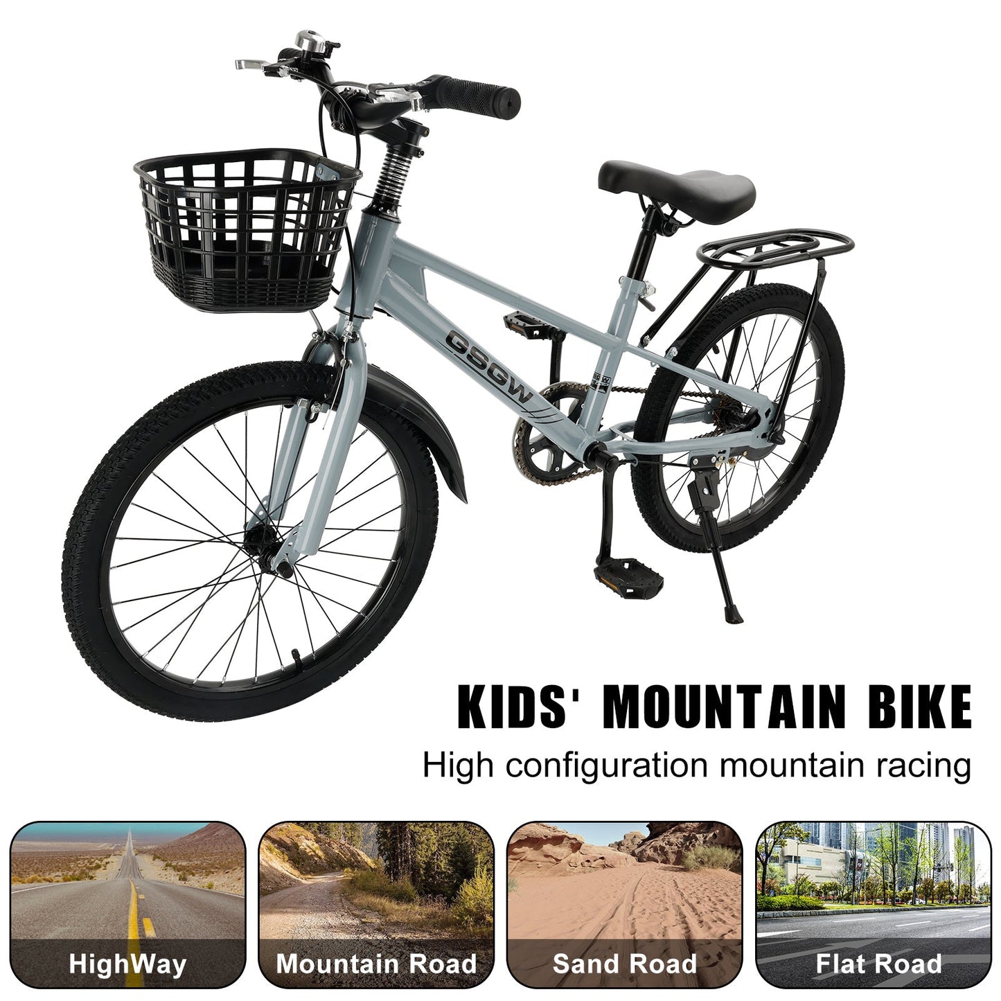 20 inch Teenager Children's Kid Bike w/ Basket Boys Girls (Copy)