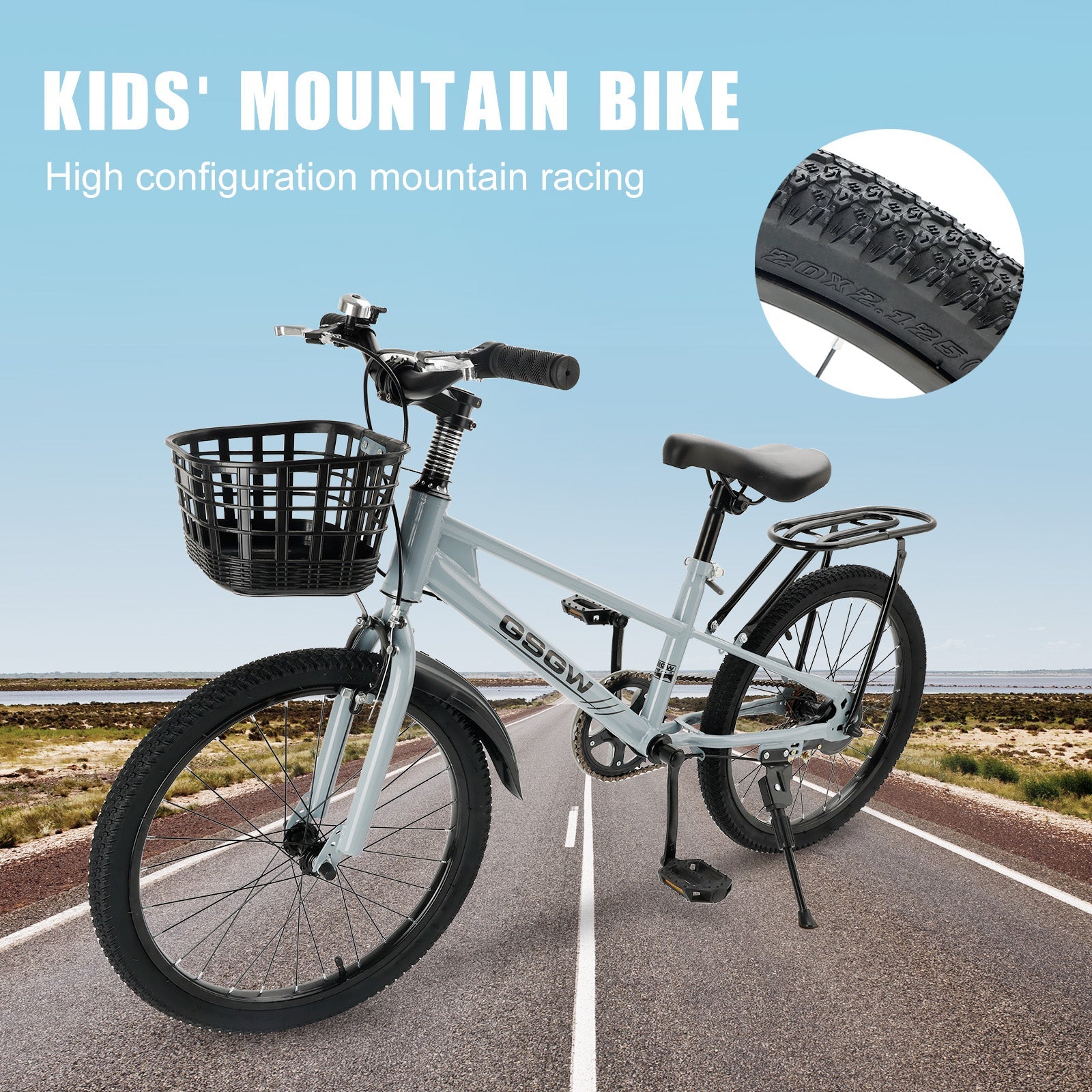 20 inch Teenager Children's Kid Bike w/ Basket Boys Girls (Copy)