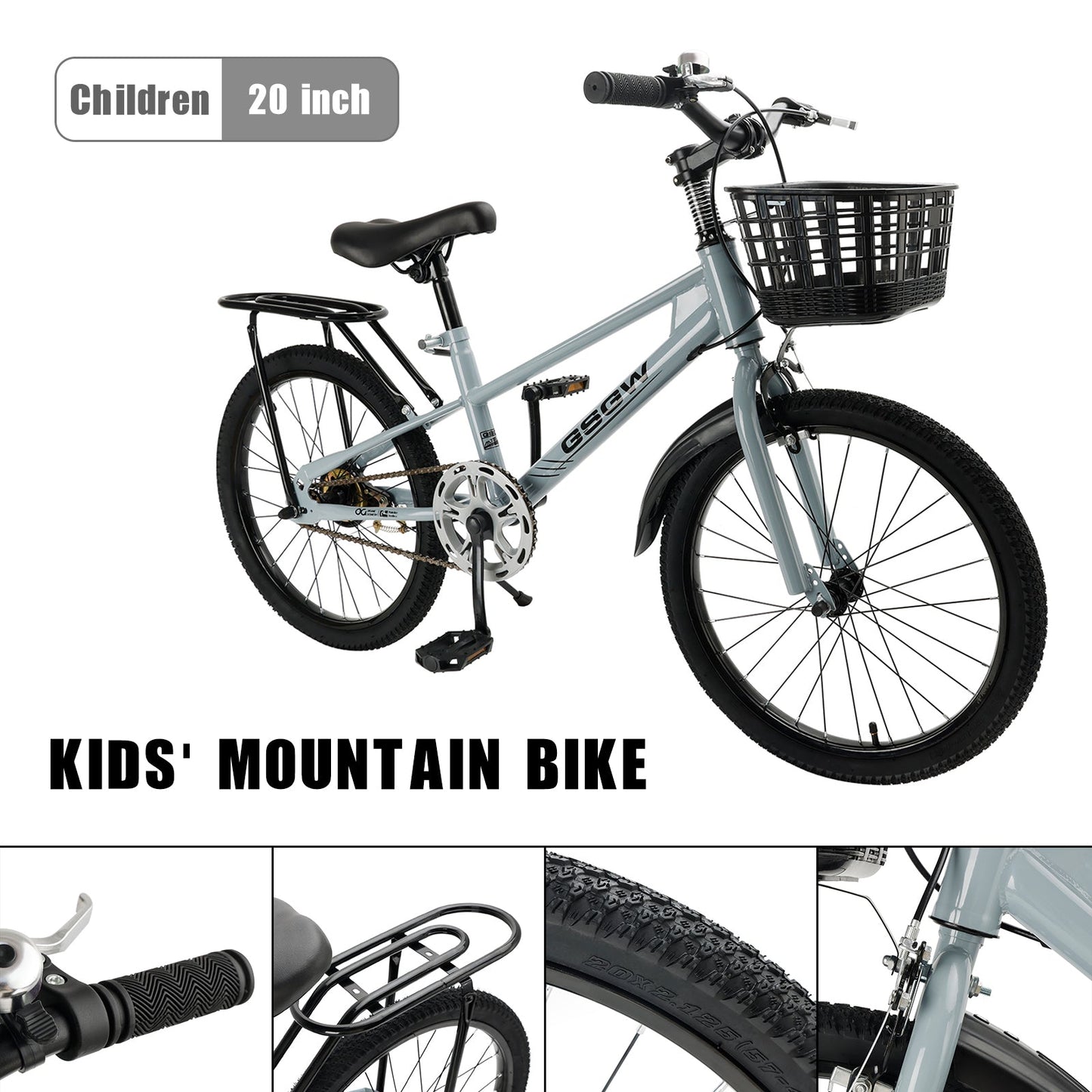 20 inch Teenager Children's Kid Bike w/ Basket Boys Girls (Copy)