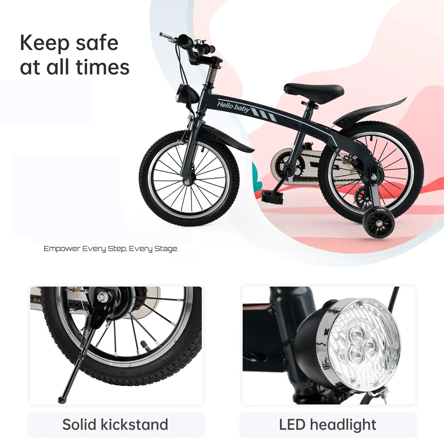 Kid's bike children bicycle with LED headlight boys and girls gift (Copy)