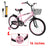 Kids Bike 16 inch Girls Age Adjustable Seat w/ Auxiliary Wheels
