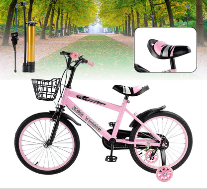 16 inch Kids Bike Adjustable Seat Girls  w/ Auxiliary Wheels