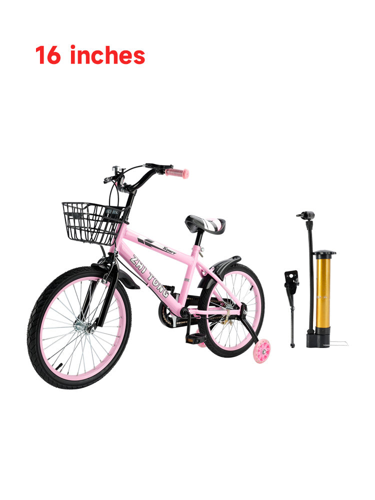 Kids Bike 16 inch Girls Age Adjustable Seat w/ Auxiliary Wheels