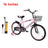 16 inch Kids Bike Girls age Adjustable Seat w/ Auxiliary Wheels