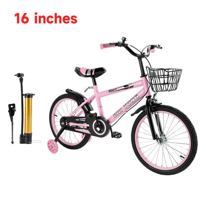 16 inch Kids Bike Adjustable Seat Girls  w/ Auxiliary Wheels