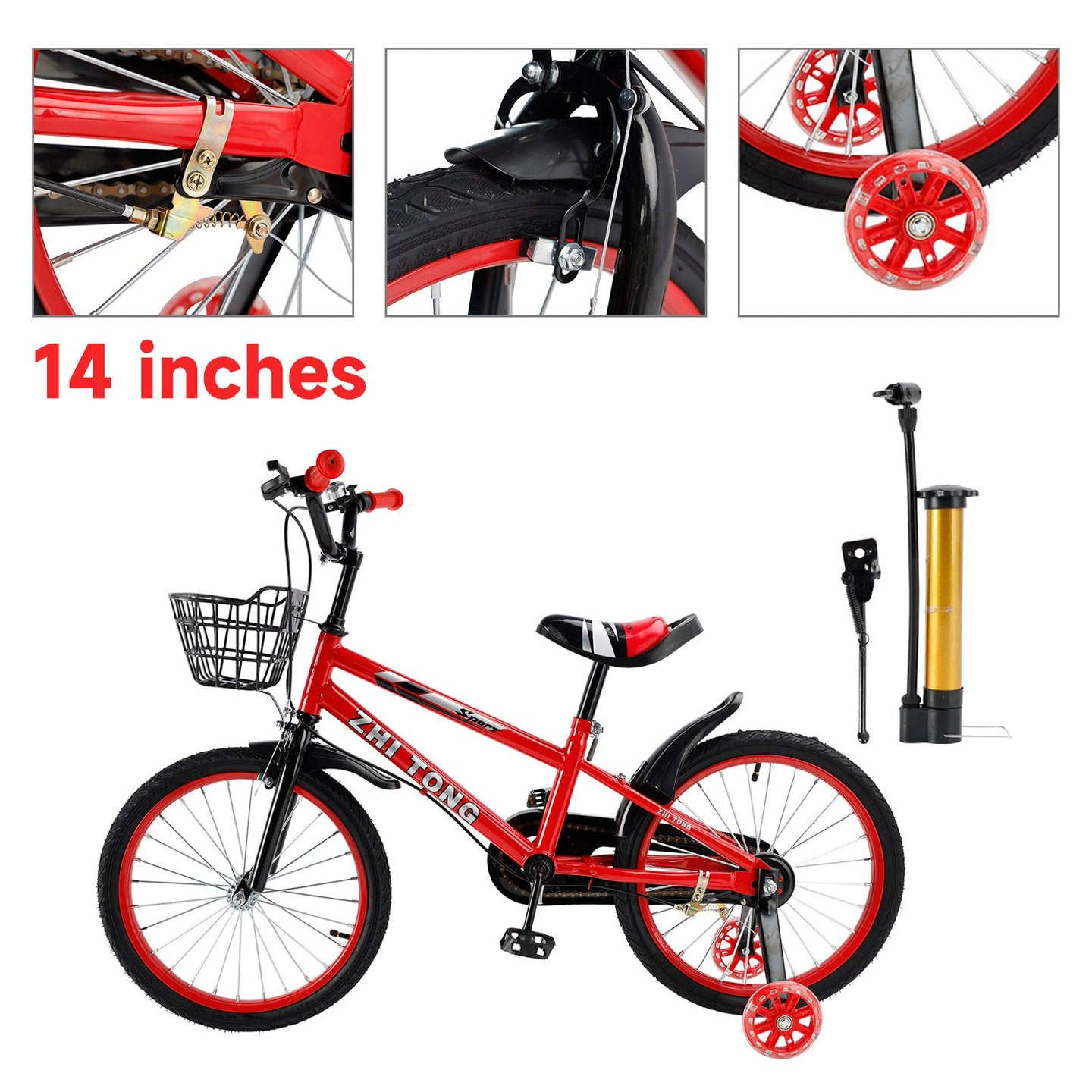 Child Bicycle Boys and Girls Adjustable Seat Bottle Cage Holder