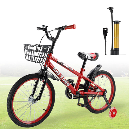 18 inch Kid's Bike with Removable Training Wheels and Basket (Copy)