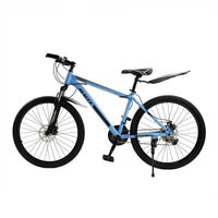 26 inch 27 Speed Disc Brake MTB Adult w/ Cup Holder Fender Silver (Copy)