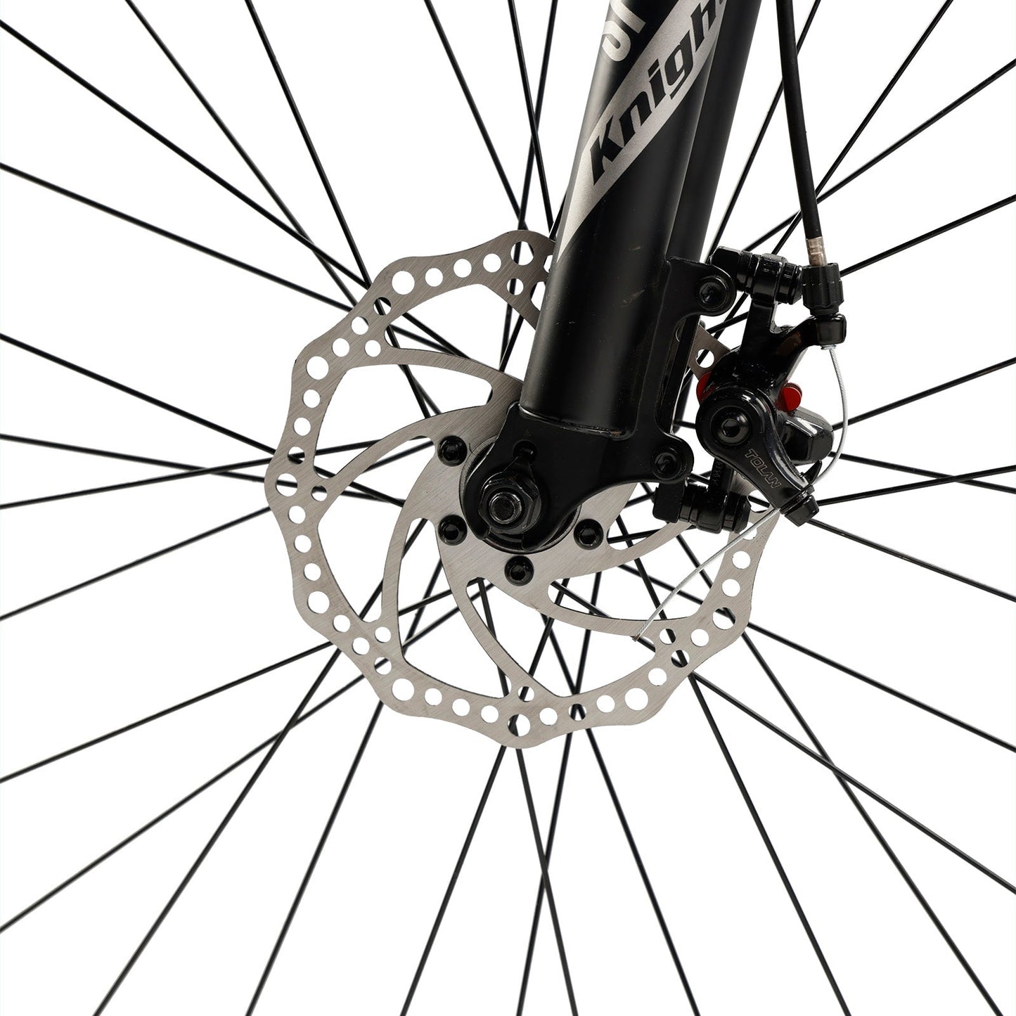 26 inch 27 Speed Disc Brake MTB Adult w/ Cup Holder Fender Silver