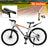 26 inch 27 Speed Disc Brake MTB Adult w/ Cup Holder Fender Silver (Copy)