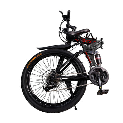 26 inch 27 Speed Folding Mountain Bike Double disc brake MTB Adults