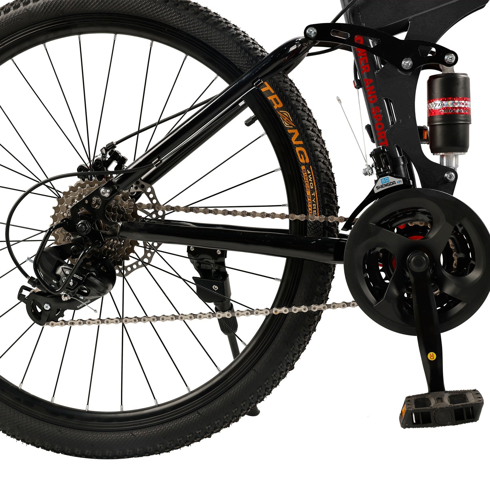 26 inch 27 Speed Folding Mountain Bike Double disc brake MTB Adults