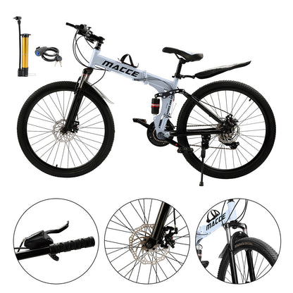 26 inch 27 Speed Folding Mountain Bike Double disc brake MTB Adults
