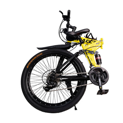 26 inch 27 Speed Folding Mountain Bike Double disc brake MTB Adults