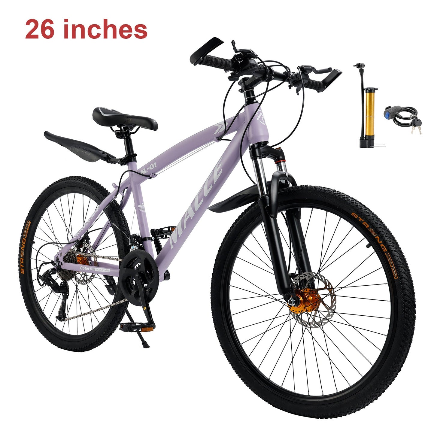 26 inch 27 Speed Double Disc Brake Suspension MTB Adult Bike
