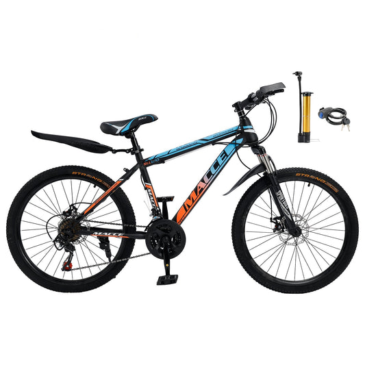 Mountain Bike Adult 26 inch 24 Speed Spoke Wheel MTB w/ fender