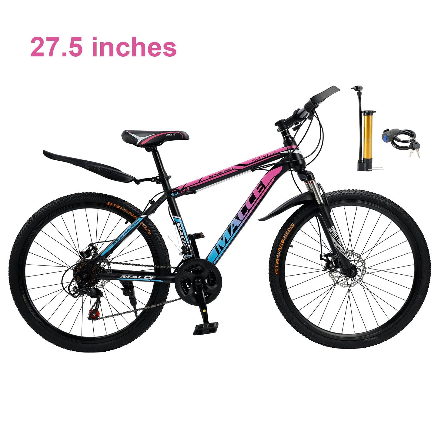 27.5 inch 24 Speed MTB Adult Mountain Bicycle w/ Fender